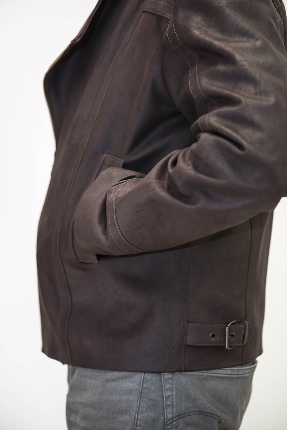 Veste En Cuir Tony Cohen - Taille 4 Femme - Neuf Avec Étiquettes - Ligne 2 Love